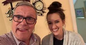 Mark Lowry at home with the family