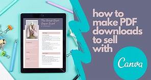 How To Make PDF Printables To Sell Using Canva, PicMonkey or Microsoft Word
