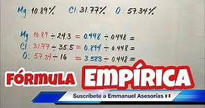 Fórmula EMPÍRICA y MOLECULAR (muy fácil)