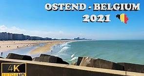 🇧🇪 Ostend - Belgium Walking Tour 2021- 4K ( Ultra HD 60fps)