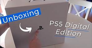 PlayStation 5 Digital Edition Unboxing