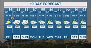 DFW Weather | Rain forecast over weekend in 10-day forecast