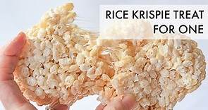 Single Serving Rice Krispie Treat | Two Secret Ingredients