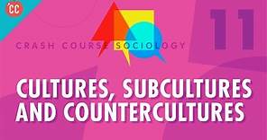 Cultures, Subcultures, and Countercultures: Crash Course Sociology #11