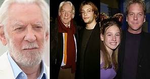 Actor Donald Sutherland Family Photos With Wife, Ex Wife, Son, Daughter, Grand Children