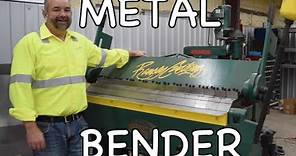 How to use a Metal Bender - Steel Sheetmetal Brake (Finger Break)