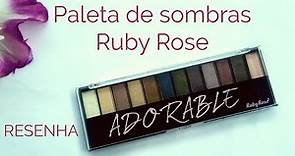 Paleta de sombras Ruby Rose I Resenha