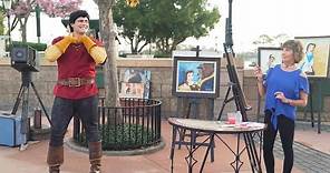 ‘Beauty & The Beast’ Paige O’Hara Paints Gaston at the Epcot International Festival of the Arts