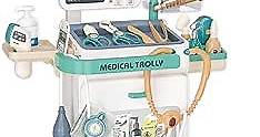 Deluxe Doctor Kit for Kids - 26 Piece Pretend Medical Station Toy Set with Play Stethoscope and Medical Instruments - Perfect Role Play Gift for Toddlers and Young Children