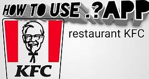 How to use the vault app(KFC)