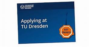 Apply for a degree programme at TU Dresden – explenatory film