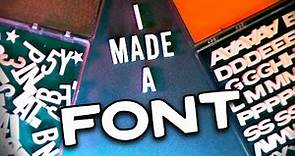 How to make your own FONT! (Easy FREE DIY Method)