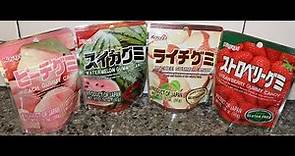 Kasugai Japanese Fruit Gummy Candy: Peach, Watermelon, Lychee & Strawberry Review