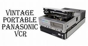 Portable Panasonic VCR VHS Player System Vintage