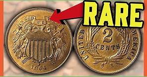 RARE 2 CENT COINS WORTH MONEY - TWO CENT PENNIES TO LOOK FOR!!