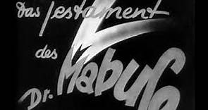 Das Testament Des Dr Mabuse Fritz Lang, 1933 English Subtitles