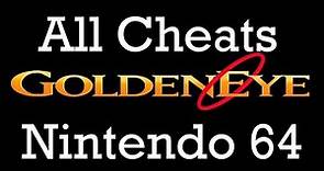 007 Goldeneye (N64) - Todos os Cheats/All Cheats