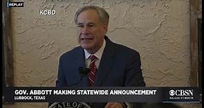 Raw Video: Texas Gov. Greg Abbott Expiring Mask Mandate, Lifting All Coronavirus Restrictions On Bus