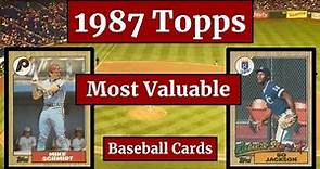1987 Topps Baseball Cards – 25 Most Valuable … Plus Bonus Listings!