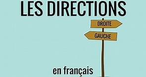 Les directions (à gauche, tout droit, à droite...) en français, fle – vocabulaire 18