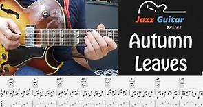 Autumn Leaves - Easy Jazz Guitar Chords