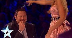 David gets a soaking from Alesha on BGMT | Britain's Got More Talent 2014
