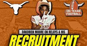 5-Star WR Dakorien Moore SPEAKS on Texas Relays & His Recruitment! | Longhorns Football | Recruiting