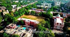 St. Columba's School in Delhi: virtual tour of school campus, Sacred Heart Cathedral, solar arrays