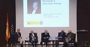 Homenaje a Julio Caro Baroja en su centenario
