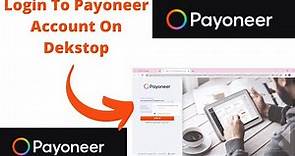 Payoneer Login 2022 | Payoneer Account Login | Payoneer App Sign In | www.payoneer.com