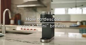 How to Descale Your Keurig® K-Mini Coffee Maker