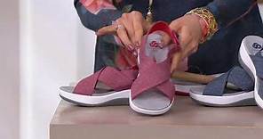 CLOUDSTEPPERS by Clarks Adjustable Sandals - Arla Kaydin on QVC
