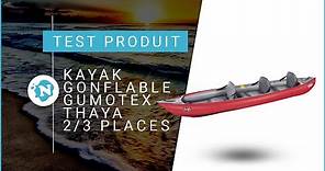 Test produit - Kayak gonflable Gumotex Thaya 2 ou 3 places | Nautigames.com