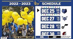 Here's the Complete Golden State Warriors 2022-23 Schedule