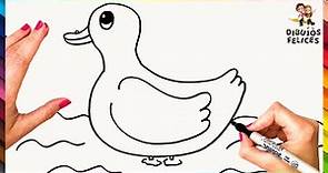Cómo Dibujar Un Pato Paso A Paso 🦆 Pato Dibujo