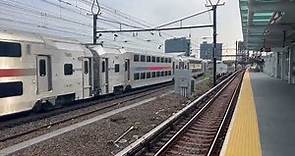 NJ Transit North Jersey Coast Express Train #3267 to Long Branch passing thru Harrison w/Multilevels