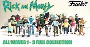 Funko RICK And MORTY Figures Review | Unboxing ALL WAVES 1 - 3 + PICKLE RICK | Full Collection