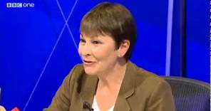 Caroline Lucas discusses EU referendum on Question Time
