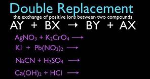 Chemical Reactions (1 of 11) Double Replacement Reactions, An Explanation