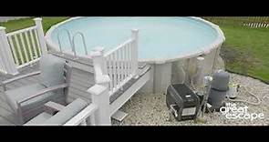 The Great Escape Pool Startup with the Nature 2 Sanitizer Unit