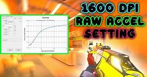 Best Raw Accel Setting 1600 Dpi || Raw Accel Settings For Valorant