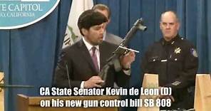 Anti-Gun Senator Kevin De Leon Makes a Fool of Himself