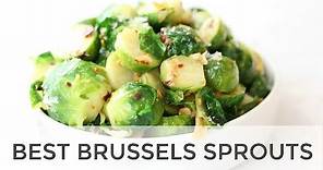 The Best Brussels Sprouts Recipe | Easy Healthy Side Dish