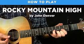 🎸 Rocky Mountain High • John Denver guitar lesson w/ tabs