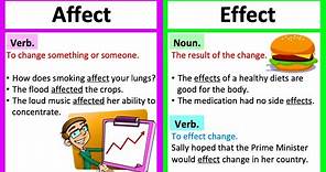 AFFECT vs EFFECT 🤔| What's the difference? | Learn with examples