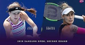 Sorana Cirstea vs. Polona Hercog | 2019 Samsung Open Second Round | WTA Highlights