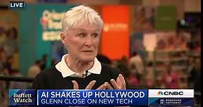 Glenn Close speaks from Berkshire shareholders meeting on Hollywood writers strike and A.I.