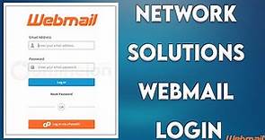 How to Log in to Network Solution Webmail