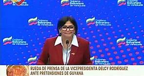 Delcy Rodríguez sobre acciones de Guyana contra el referendo por el Esequibo ante CIJ, 31/10/2023