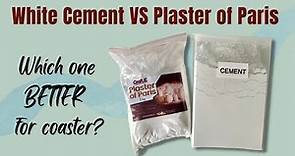 Coaster project | White cement vs Plaster of Paris | Which one is better?